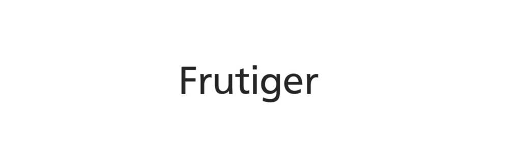 Logo Type Frutiger